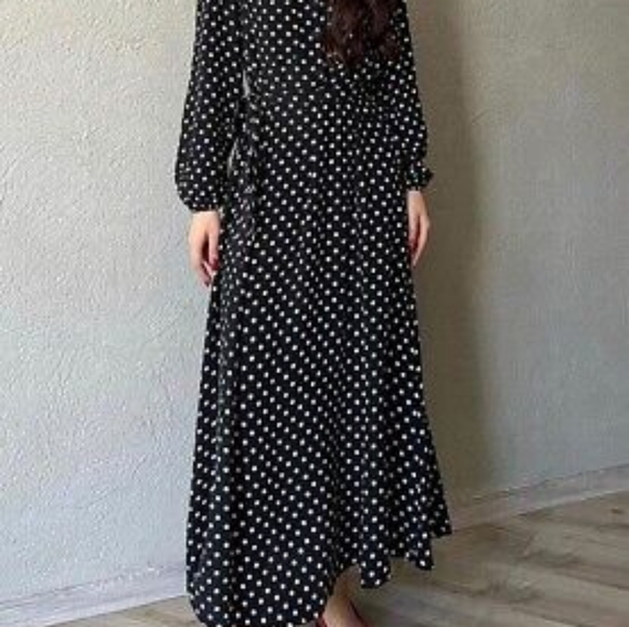 Zara Pocket Dot Shirt Dress - Picture 7 of 7